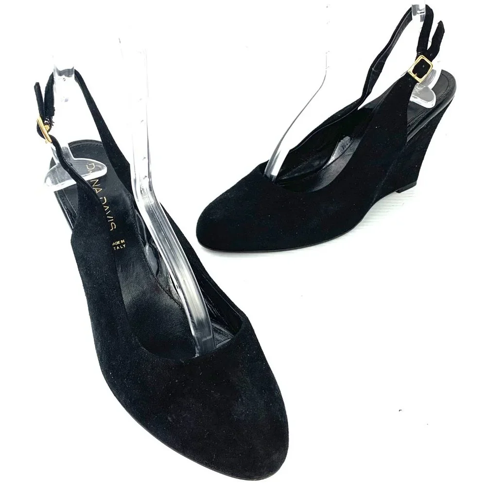 DANA‎ DAVIS 'Cervinia' Slingback Wedge Heels
